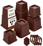 Utopia Bedding Adjustable Bed Risers 3 & 5 Inch, Black, 36-Pack