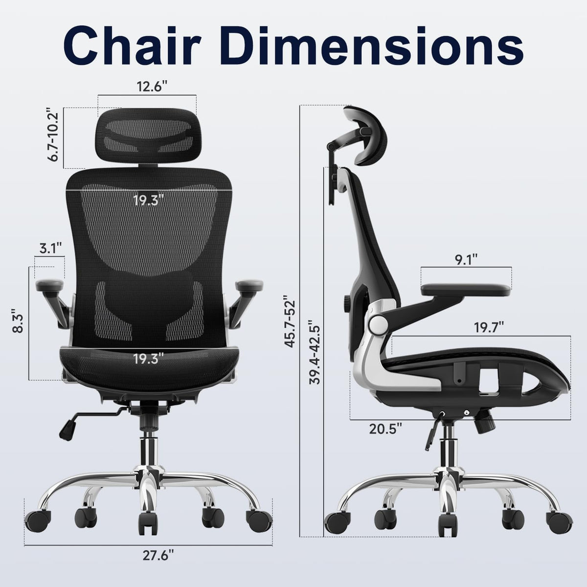 marrap Ergonomic Office Chair, Adjustable Lumbar Support