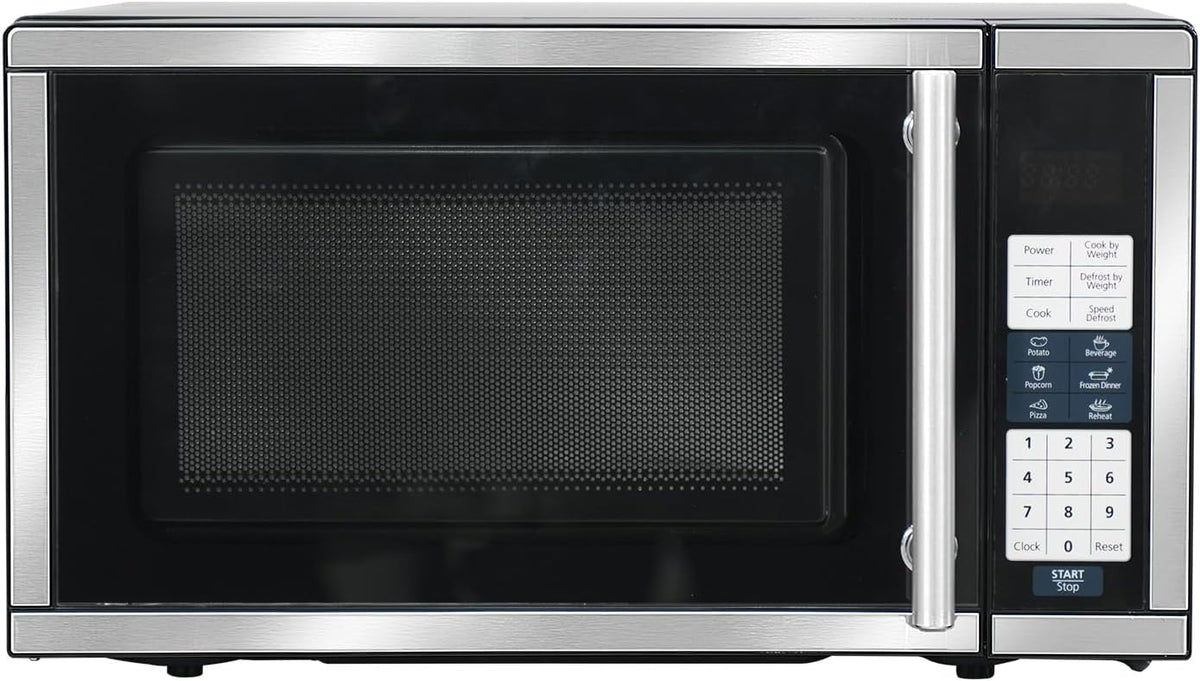 Small Microwave Countertop 0.7 Cu.Ft Compact Microwaves 700W, 6 Auto Menus with One-Touch Express Cook, Child Lock, for Apartment Dorms Small Spaces