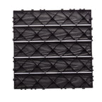 68 Pcs Interlocking Deck Tile (11.42"x11.42"), 61.60 Sq.Ft Deck Flooring Outdoor Waterproof All Weather, Flooring Tiles for Balcony, Backyard, Indoor & Outdoor, Dark Gray