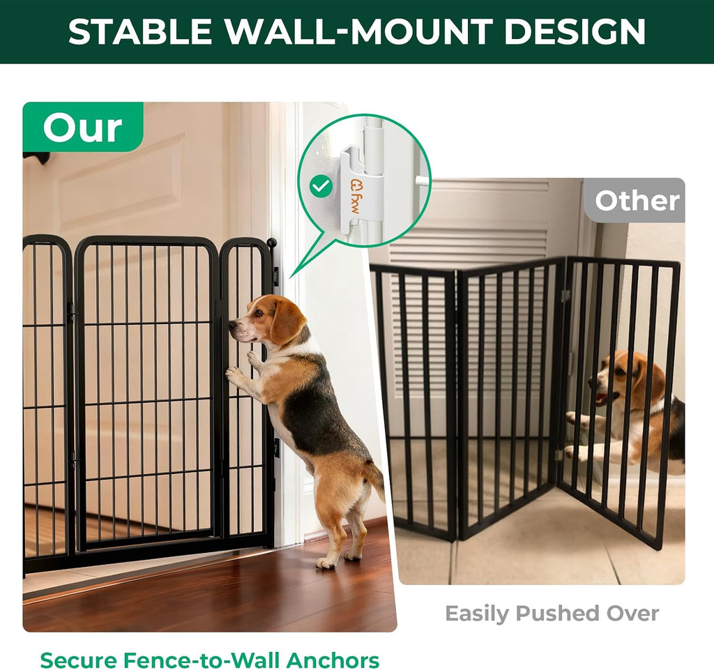 FXW Dog Gate, Extra Wide Adjustable for Openings Up to 111", 32" H
