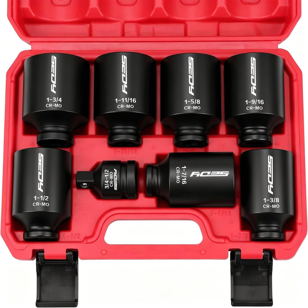 Premium 132-Piece Mechanics Tool Set, SAE/Metric 1/4" & 3/8" Drive Socket Set, Ratcheting Wrenches, Extensions & Adapters, Quick-Release Ratchet, Professional Auto Repair Tool Kit with Storage Case