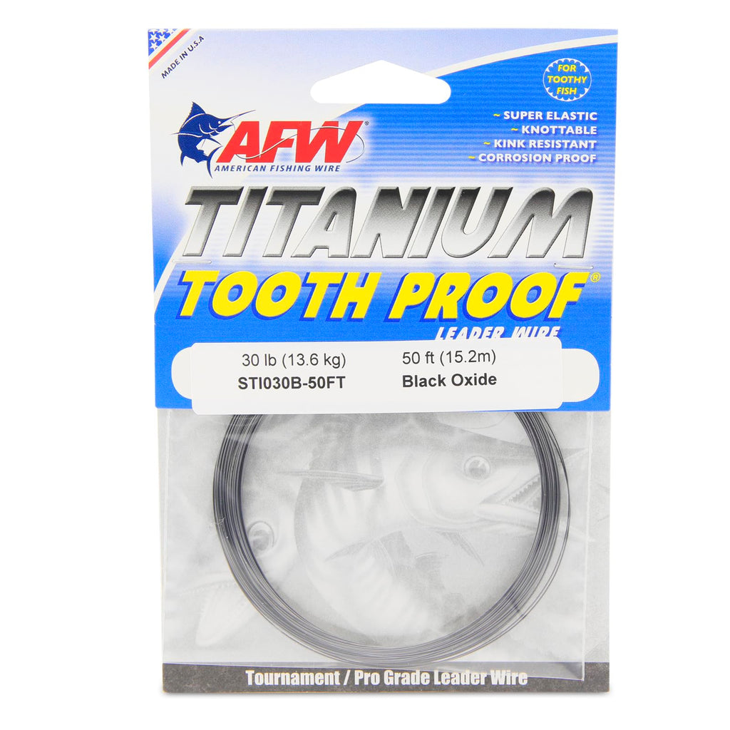 AFW Titanium Tooth Proof, Single Strand Leader Wire