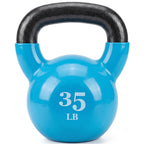 Fitvids 5-50 LB Kettlebells Cast Iron Strength Training Kettlebells for Home Gym Exercises, Single or Set