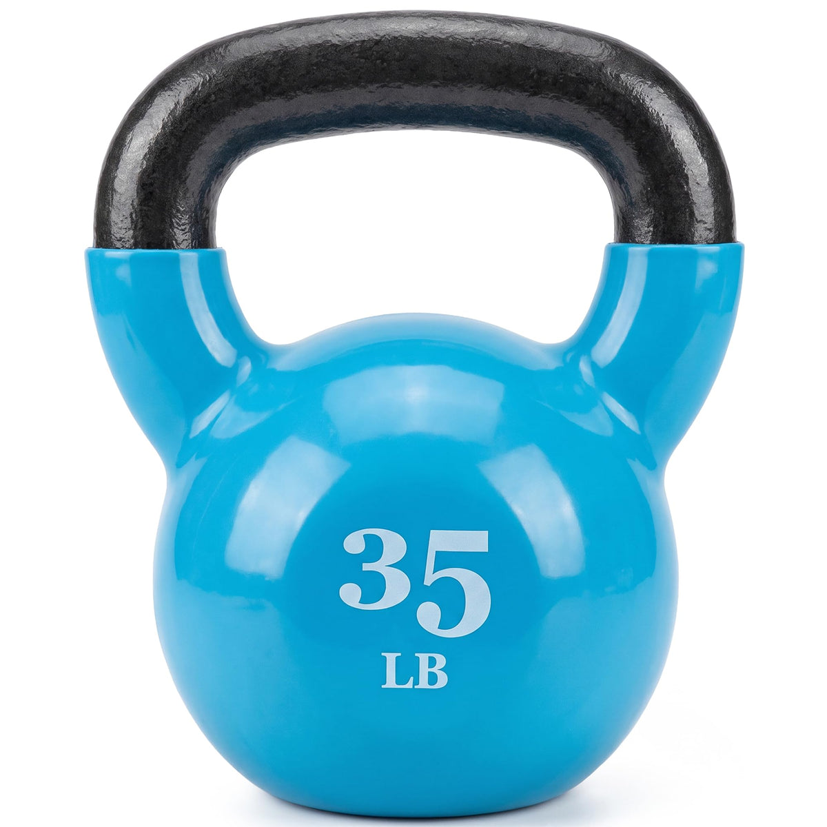 Fitvids 5-50 LB Kettlebells Cast Iron Strength Training Kettlebells for Home Gym Exercises, Single or Set