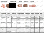 220478 Electrode, 40Pcs, Fit for PMX30 T30 Plasma Cutting Torch Consumables