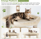 Globlazer 65in Sturdy Cat Tree Tower for Indoor Large Cats, S65, Beige