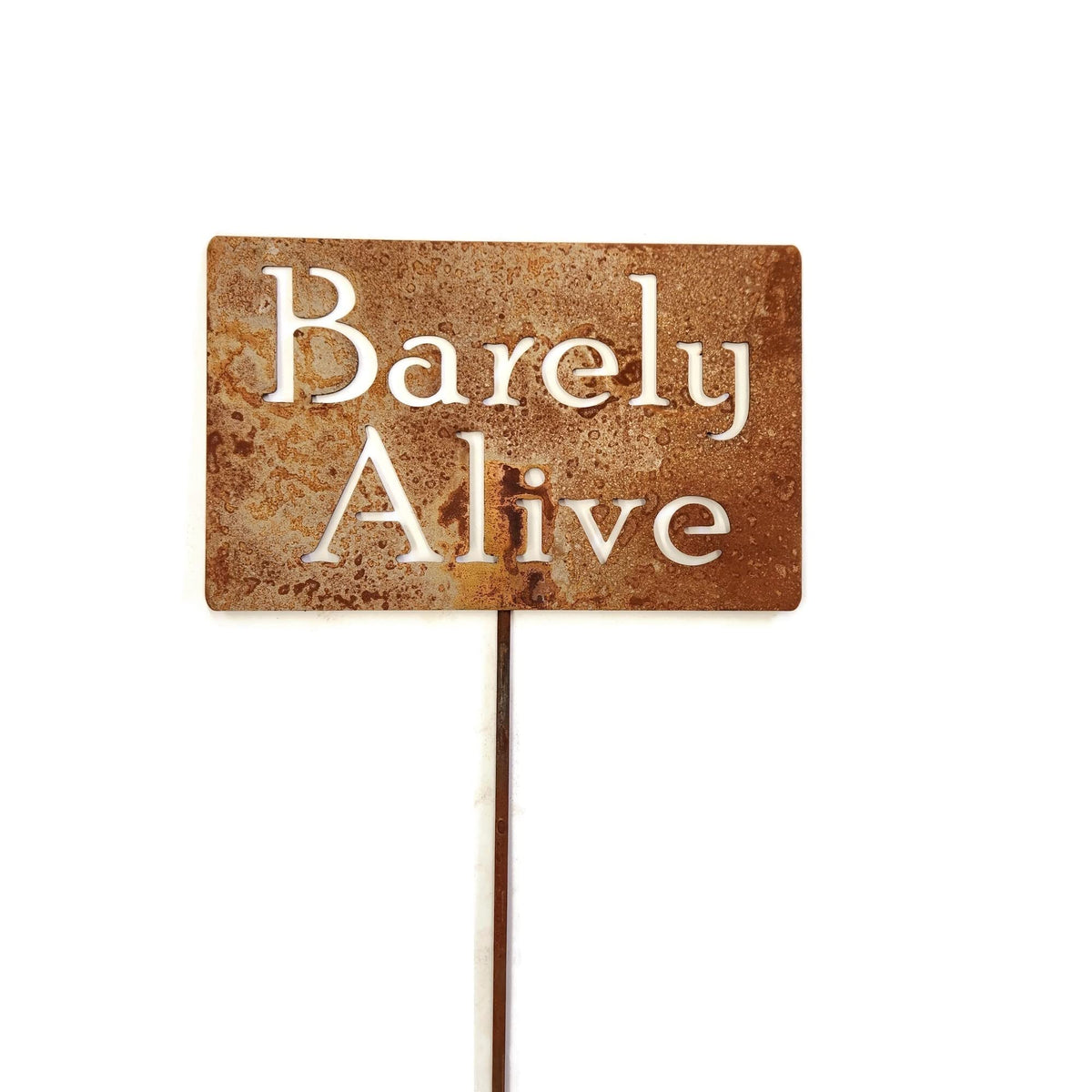 Funny Garden Stake 20 to 33 Inches Tall (I Wet My Plants, XL 33" Tall)