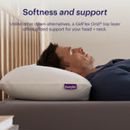 Purple GridCloud Pillow, Standard Size, Cooling Plush Neck Pillow
