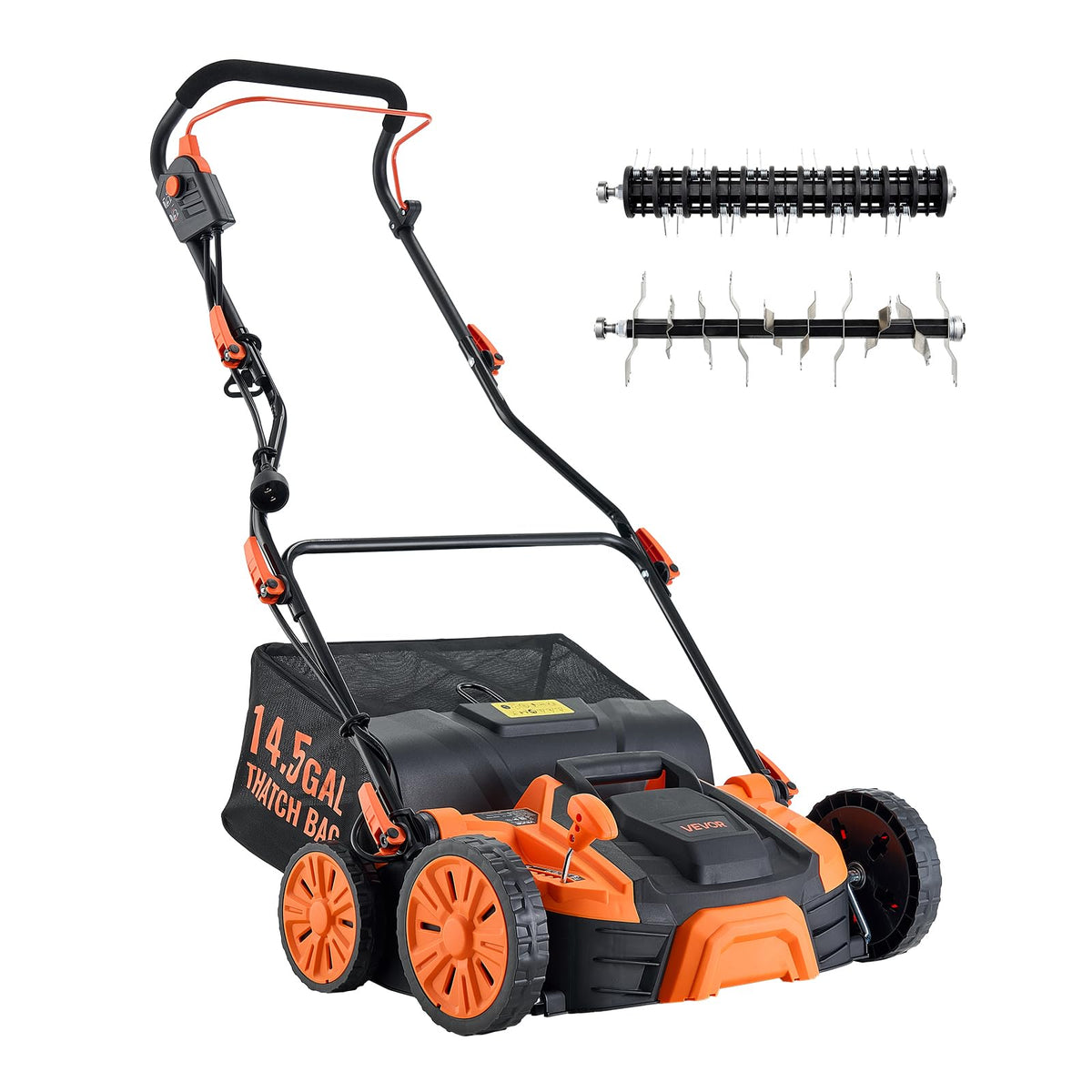 VEVOR 2-in-1 Electric Dethatcher and Scarifier, 16-Inch 15 Amp, Corded