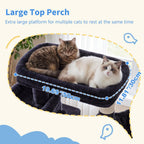 Heybly Cat Tree, 71-Inch-Tall Tower for Indoor Cats with 2 Perches HCT034G