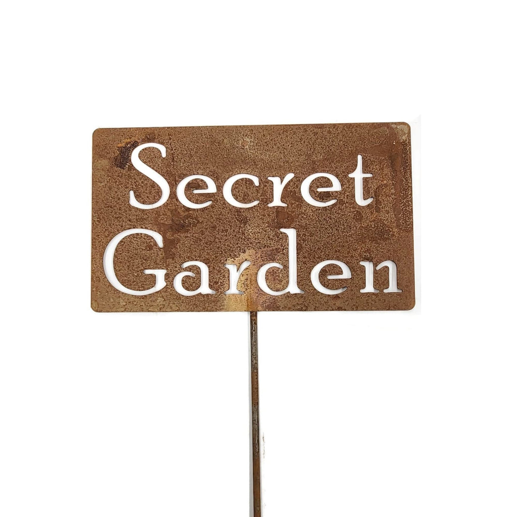 Funny Garden Stake 20 to 33 Inches Tall (No Pesticides Please, XL 33" Tall)