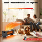 1800W Electric Baseboard Space Heater with Humidifier, 3D Flame