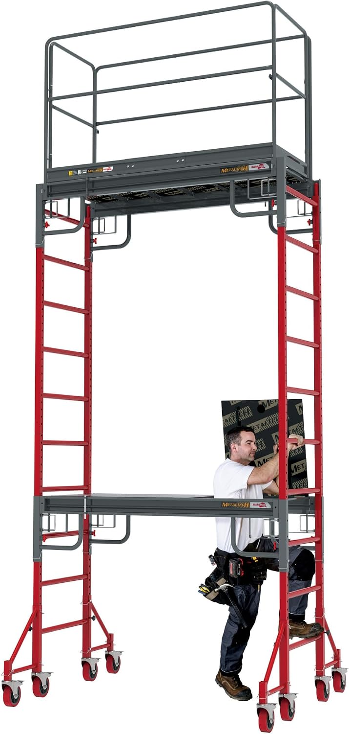 Metaltech BuildMan Outriggers with Casters, Model Number I-BMS04 - Set of 4, fits BuildMan Model I-IBMSS Drywall Baker Scaffolding