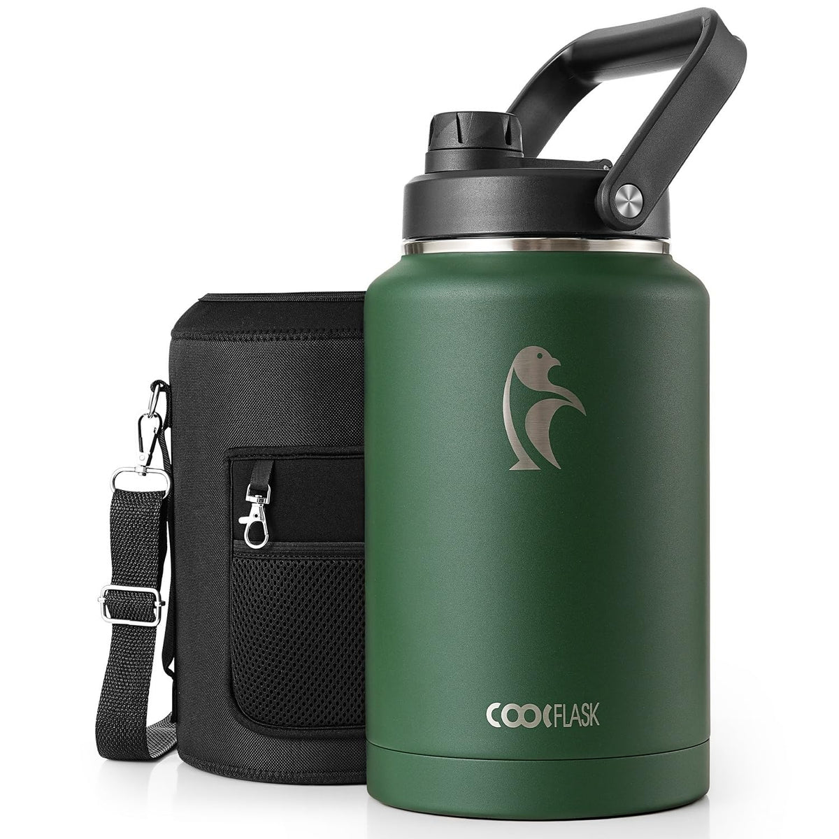 Coolflask Titan 2 Gallon Water Bottle Insulated with Large Spout Lid