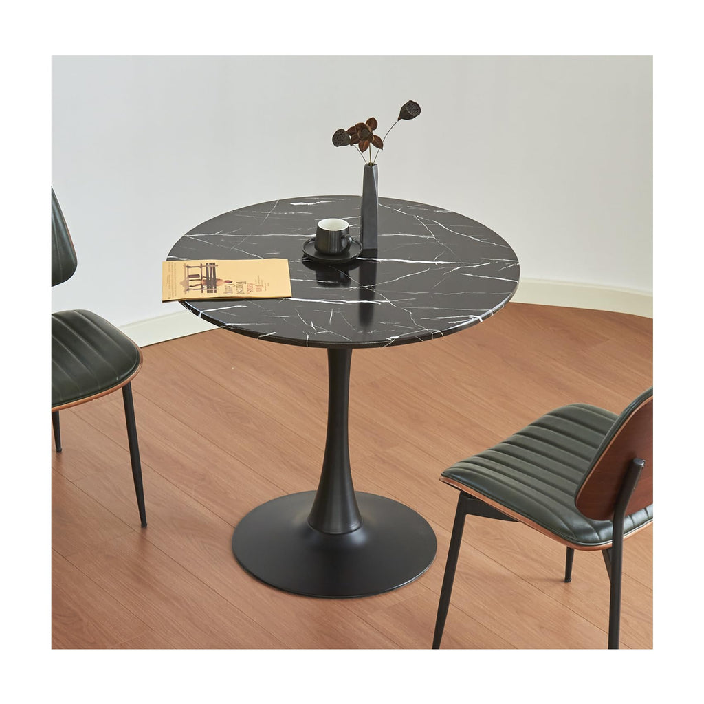 Round Dining Table, 31.5" Tulip Table (Black)