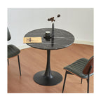 Round Dining Table, 31.5" Tulip Table (Black)