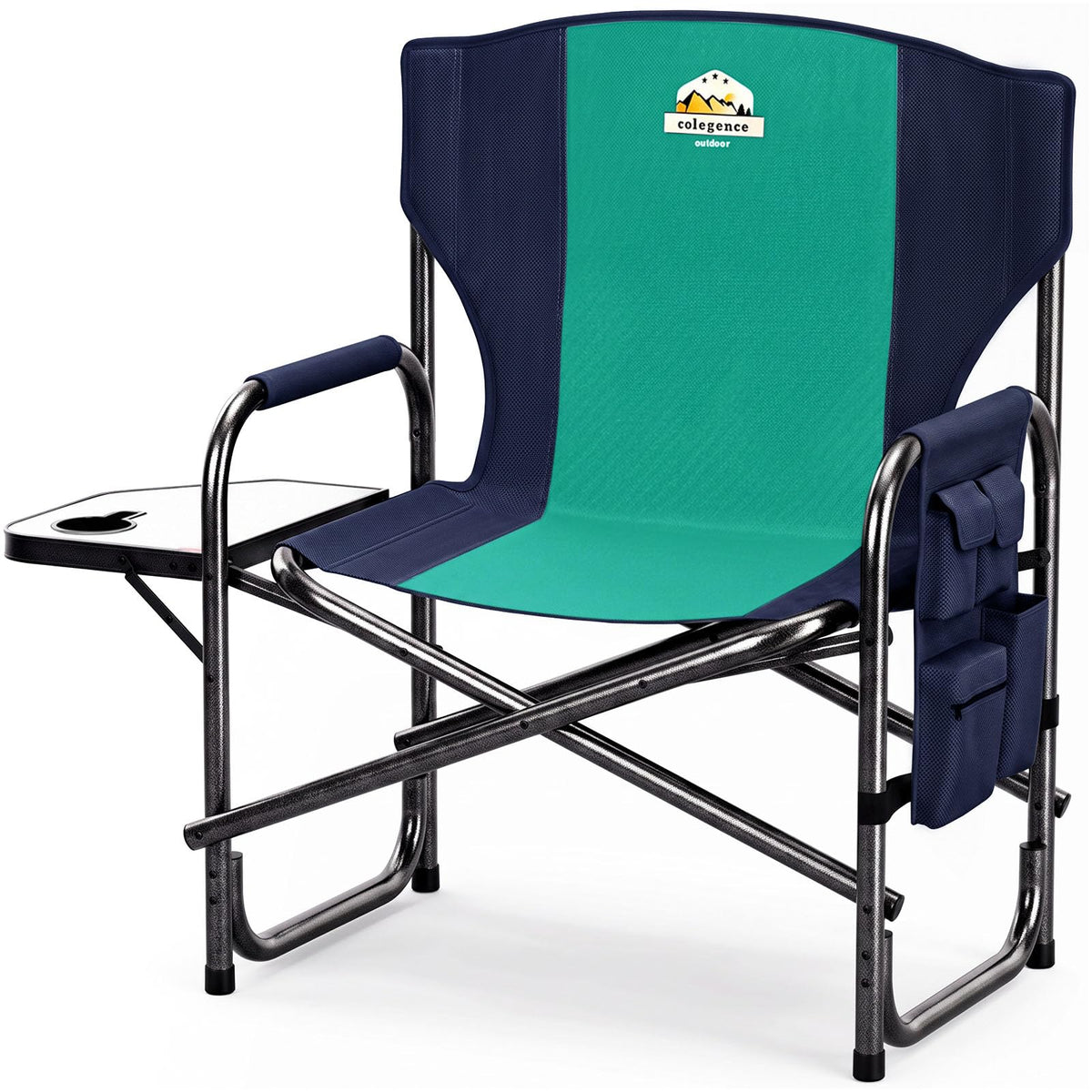 Colegence Oversized Camping Chair, 600-lb Capacity, Heavy-Duty Steel Frame