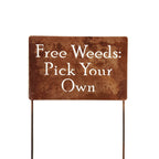 Funny Garden Stake 20 to 33 Inches Tall (No Pesticides Please, XL 33" Tall)