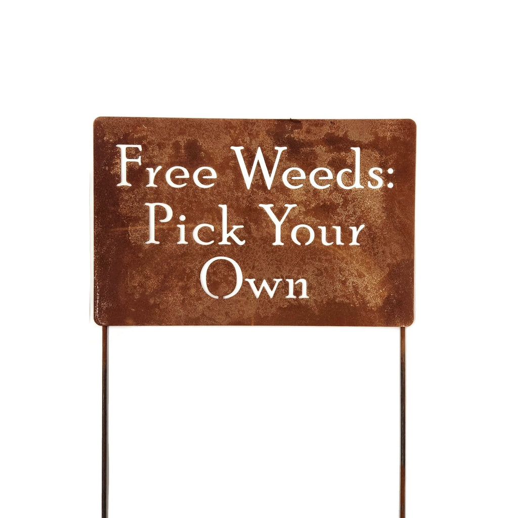 Funny Garden Stake 20 to 33 Inches Tall (Our Garden, XL 33" Tall)