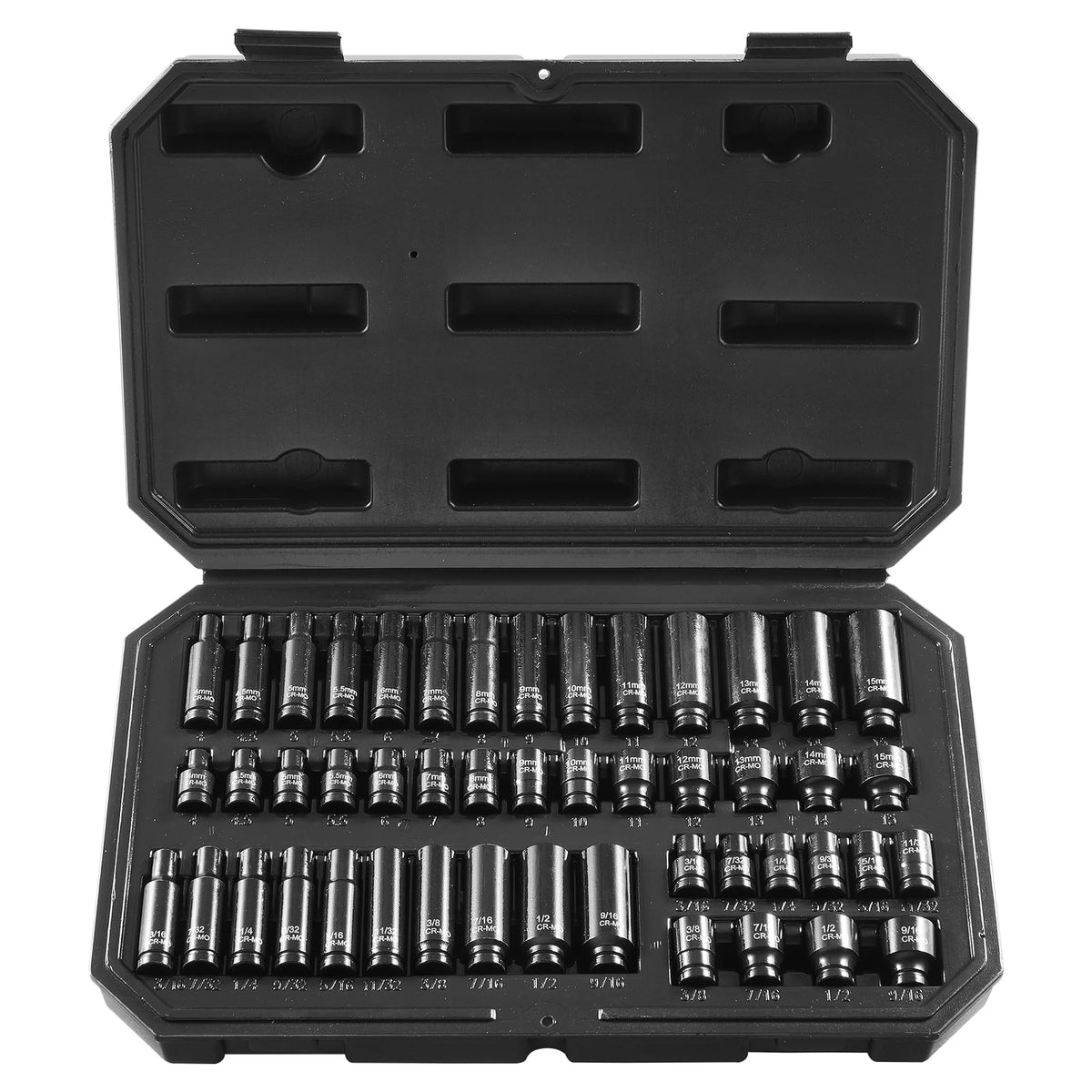 VEVOR 91-Piece 1/2" Drive Impact Socket Set, Deep & Shallow Kit