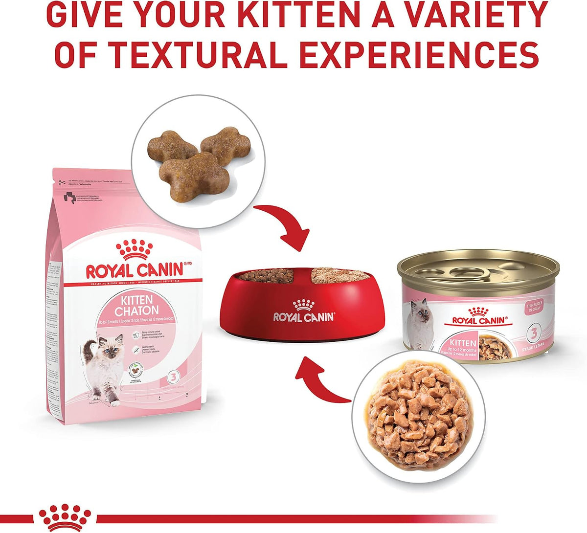 Royal Canin Feline Health Nutrition Kitten Thin Slices in Gravy Cat Food, 3 oz (Pack of 24).