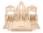 23 pc Toddler Chunky Hard Maple Wooden Block Set
