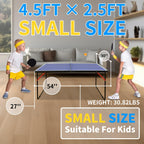 4.5FT/6FT/9FT Ping Pong Table Foldable, MDF Multi-Use Portable Table Tennis Table with Net, Paddles & Balls for Kids Teens Adults Indoor/Outdoor Game - Quick Assembly