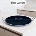 Kitchen King Jumbo Non Stick Dosa Tawa/Roti Pan – Large Heavy Gauge Aluminium Comal Griddle, PFOA Free Flat Tawa for Dosa, Roti, Chapati & Pancakes, Easy Clean Cookware (50cm / 20")