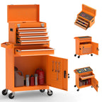 8 Drawer Rolling Tool Chest, High Capacity Tool Box with Lockable Wheels and Drawers, 2 in 1 Portable Toolbox Organizer Storage Cabinet For Garage, Warehouse, Repair Shop