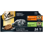 Sheba Perfect Portions Cuts Wet Cat Food, Variety Pack, 2.6 oz, 48 ct