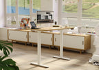 Claiks Electric Height Adjustable Standing Desk, 48x24 Inch, Nature