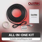 10ft OutPipe Self-Regulating Pipe Heating Cable Kit with Mounting Tape
