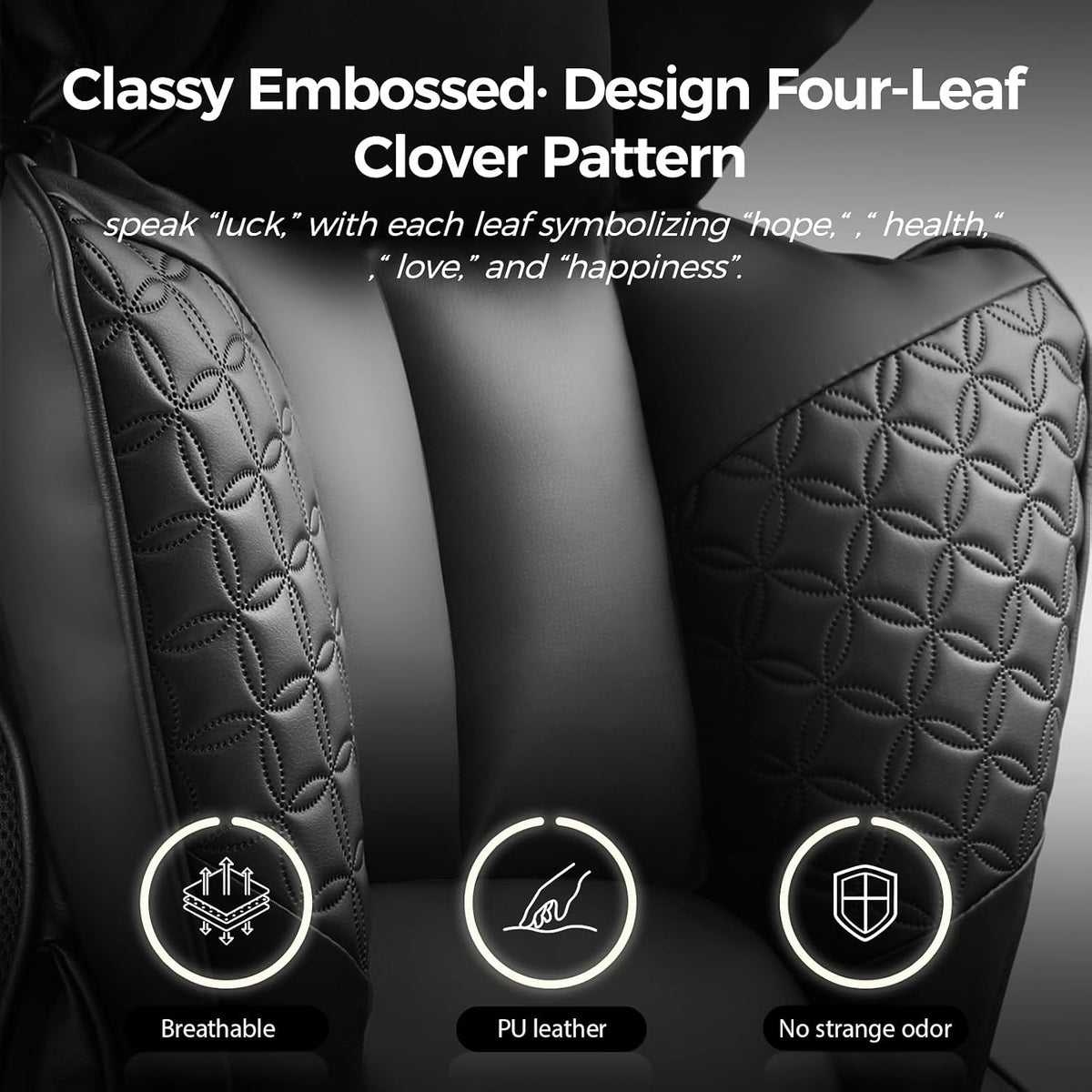 COMHOMA Big and Tall Office Chair Heavy Duty Wide Ergonomic Gaming Chair with Deluxe Embossing Designed Leather with Foot Rest, 145°Reclining Adjustable Armrests Pocket Spring Back Support and Pillow