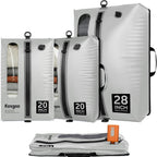 Vacuum Seal Bags for Travel with Pump, Light Grey, 20+20+28