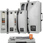 Vacuum Seal Bags for Travel with Pump, Light Grey, 20+20+28