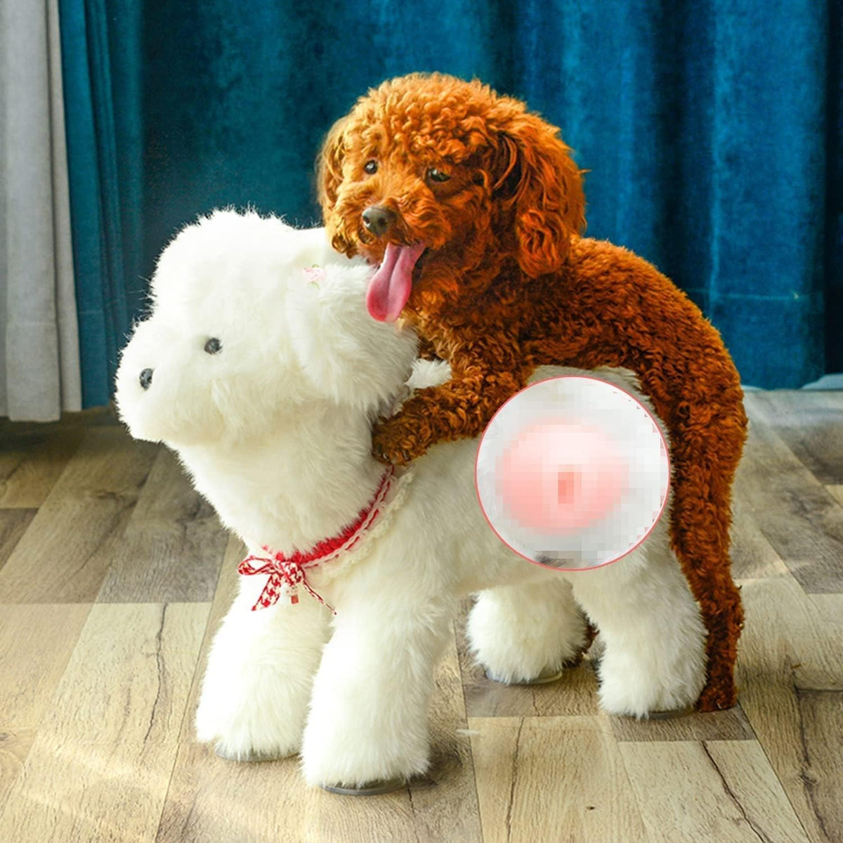 Male Dog Silicone Mating Toy, Dogs Interactive Sleeping Toys, Pet Dog Partner Toy for Male Estrus Dog, Dog Humping Toy, Dog Sleeping Plush Toy, Pet Estrus Toy, Male Dog Simulation Female Dog