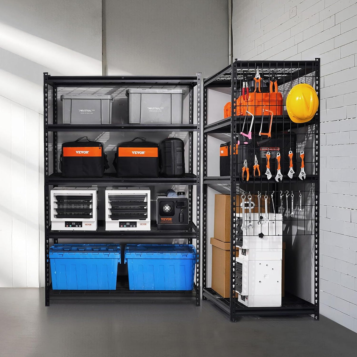 VEVOR Storage Shelves, 3000 lbs, 5 Tier, 24 x 48 x 72 inch Metal Rack Set