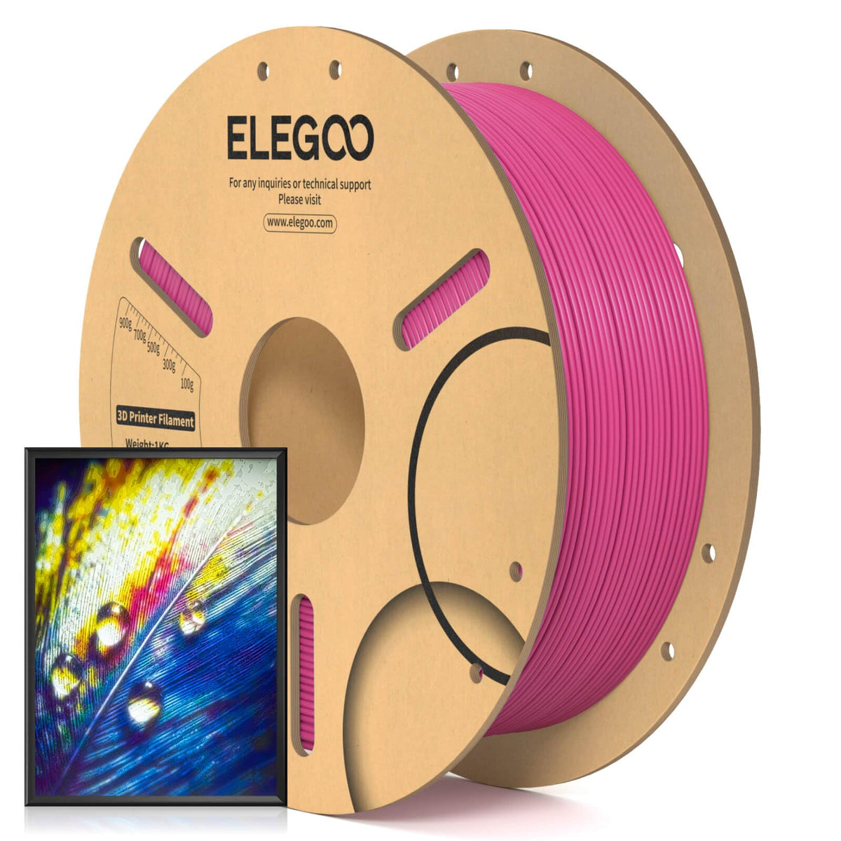 ELEGOO PLA 3D Printer Filament 1.75mm Bundle Multicolors 10KG