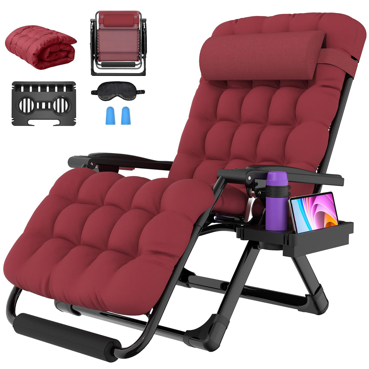 Suteck Oversized Zero Gravity Chair,500LBS 33In XXL Outdoor Recliner Chairs