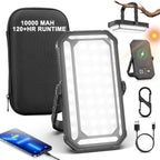 Rechargeable Camping Lantern, 10000mAh Dimmable Camp Lights with 12 Modes, High Brightness LCD Display Tent Light for Power Outages, Hurricane, Hiking, Fish, Emergency, Home Use (6PCS)