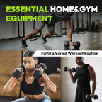 HANDBODE Hex Dumbbell Set of 2, Rubber Encased Fixed Dumbbells, 2.5-65 lb