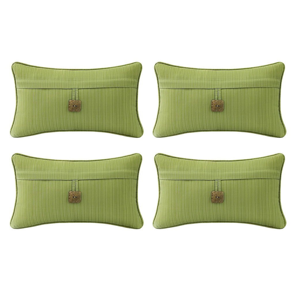 Outdoor Sunbrella Decorative Pillows Pack of 4, 20" x 12" Outdoor Pillow Set for Couch Bed Throw Patio Sofa, Airies Marble
