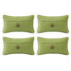 Outdoor Sunbrella Decorative Pillows Pack of 4, 20" x 12" Outdoor Pillow Set for Couch Bed Throw Patio Sofa, Airies Marble