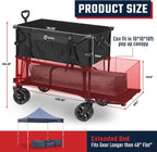 Sekey 400L Double-Decker Wagon, 500 lb Capacity, 50 in Extender