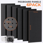INCLY 48x36 Inch Metal Peg Board Kit 1/4" Pegboard Hooks Accessories