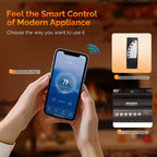 Bonnlo 6000W Electric Garage Heater with Remote & Smart WIFI Control Black