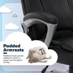 Serta Ergonomic Big and Tall Executive Office Chair Lumbar Support, Leather