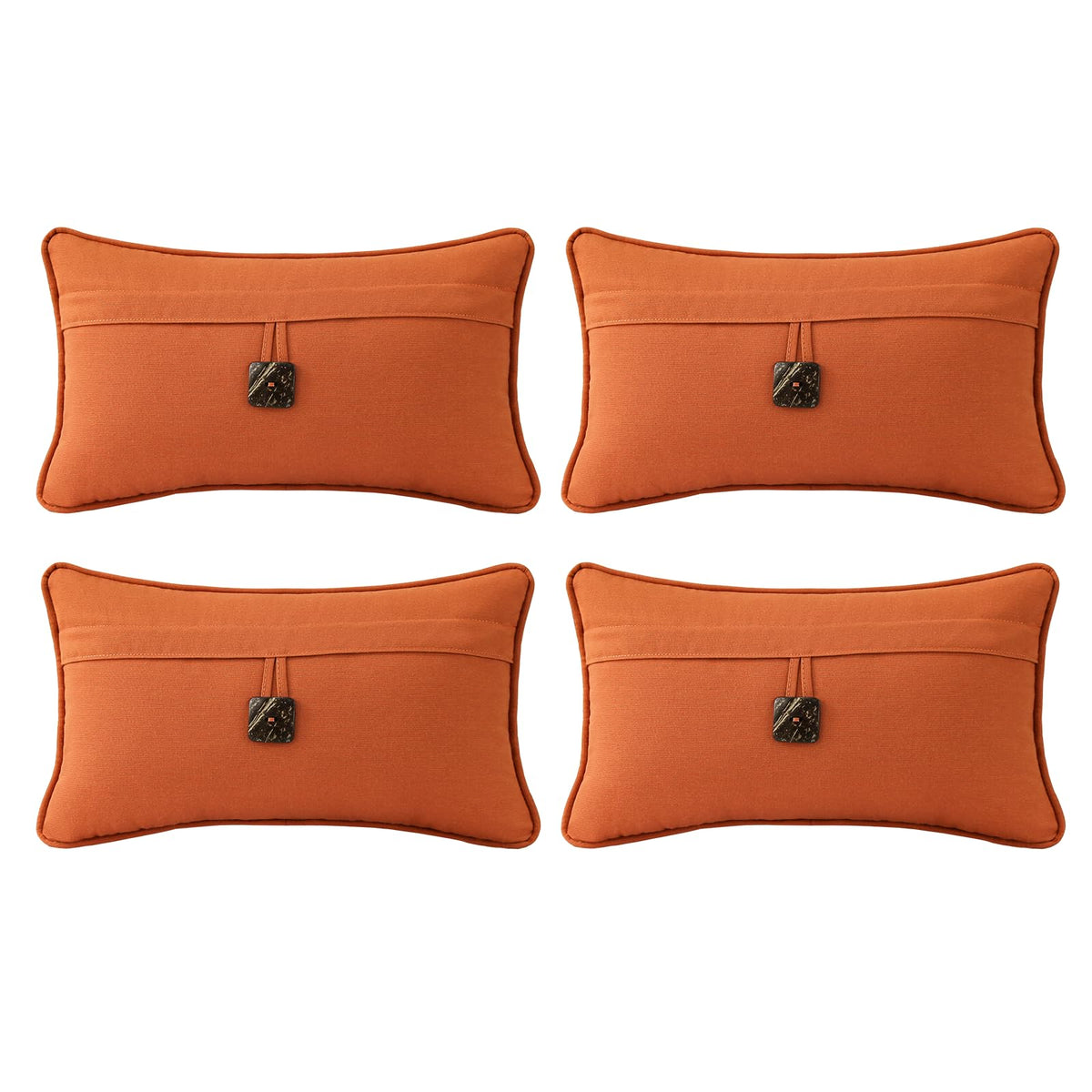 Outdoor Sunbrella Decorative Pillows Pack of 4, 20" x 12" Outdoor Pillow Set for Couch Bed Throw Patio Sofa, Airies Marble