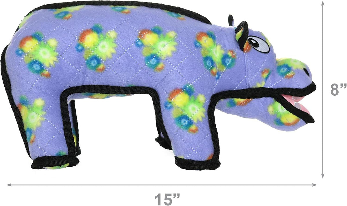 TUFFY® 2 Pack Hippo Ultra Durable Plush Dog Toys
